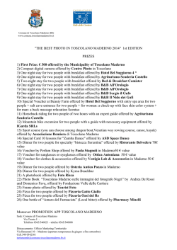 prizes - Comune di Toscolano Maderno