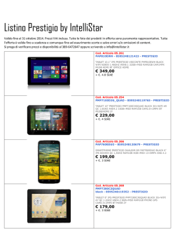Listino Prestigio by IntelliStar