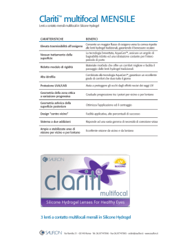 Scheda Lenti Multifocal Mensile