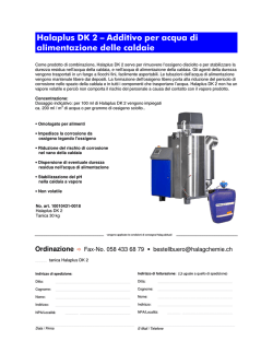 Halaplus DK 2 &ndash; Additivo per acqua di