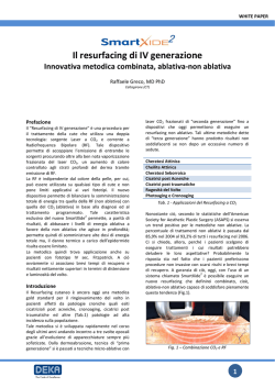 Il resurfacing di IV generazione - Centro Dermatologico MediLaser