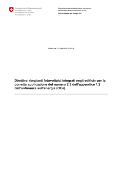 Impianti fotovoltaici integrati negli edifici