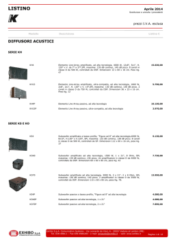 Listino K-array Aprile 2014