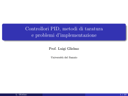 slide sui controllori PID