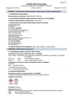 Scheda dati di sicurezza