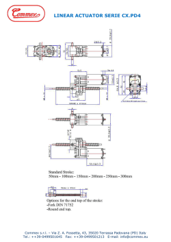 LINEAR ACTUATOR SERIE CX.PD4