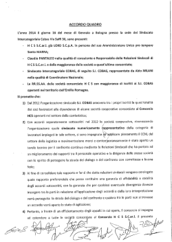 accordo quadro sicobas - Federazione Emilia Romagna