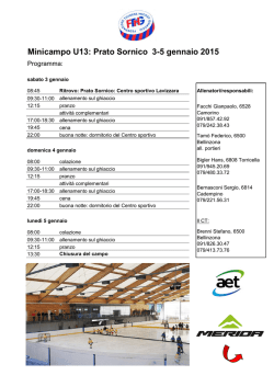 Programma - Federazione Ticinese Hockey su ghiaccio