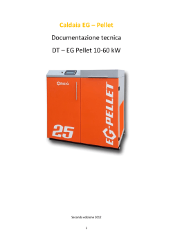 Caldaia EG &ndash; Pellet Documentazione tecnica DT &ndash; EG Pellet 10