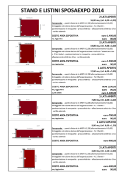 STAND E LISTINI SPOSAEXPO 2014