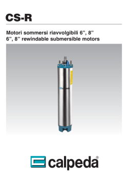 Motori sommersi riavvolgibili 6&rdquo;, 8&rdquo; 6&rdquo;, 8&rdquo; rewindable