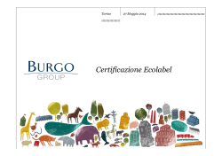 Certificazione Ecolabel