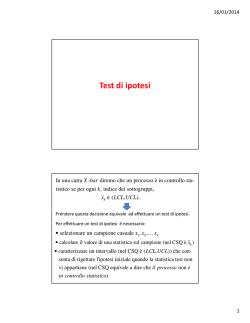 Cenni di statistica inferenziale