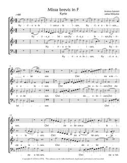Missa brevis in F