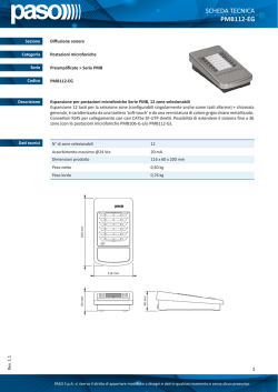 SCHEDA TECNICA PMB112-EG