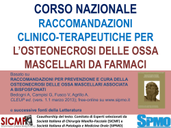 Indice del CD a cura di SIPMO e