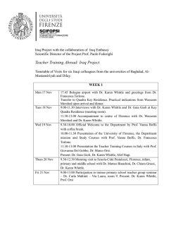 Teacher Training Abroad: Iraq Project