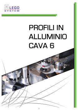 Profili in alluminio - CAVA 6 - lego