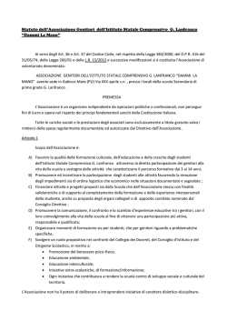 Statuto del comitato genitori Istituto Statale Comprensivo G