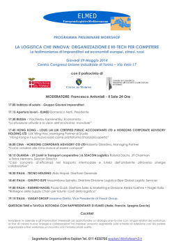 la logistica che innova: organizzazione e hi