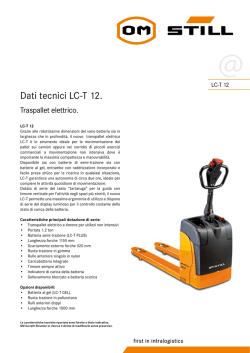 Dati tecnici LC-T 12. - Centro Carrelli S.r.l.
