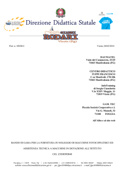 DAUNIATEL Viale del Commercio, 23/25 71043 Manfredonia (FG