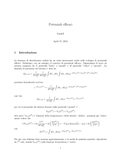 Potenziali Efficaci (Asakura