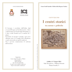 I centri storici tra norme e politiche