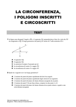 TEST Circonf e poligoni inscritti e circoscritti-Triangoli