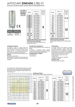 AUTOCLAVE ZINCATA Z PED VT