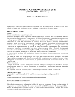 DIRITTO PUBBLICO GENERALE (A-Z)