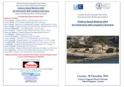 Evidence Based 2014 nel trattamento della neoplasia