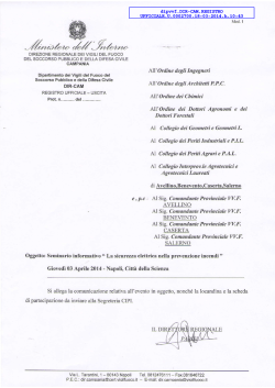 Programma Escursioni 2015