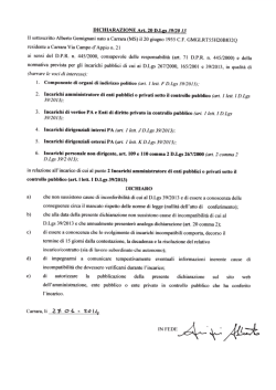 Modulo per la candidatura Consiglio Accademico Allegato 1 Al