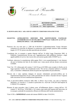 Le attivit&agrave; di questa settimana