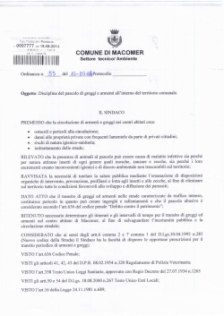 Avviso pubblico per l`adozione del Codice