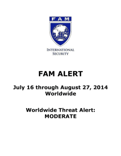 FAM ALERT - FAM International Security