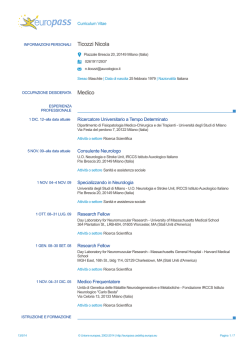 Ticozzi Nicola Medico - Universit&agrave; degli Studi di Milano