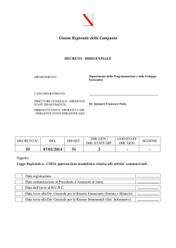 Decreto Dirigenziale 55 2014