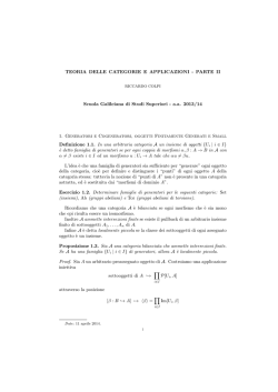 Appunti del Corso