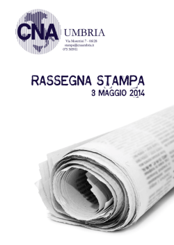 Rassegna stampa 8 maggio 2014