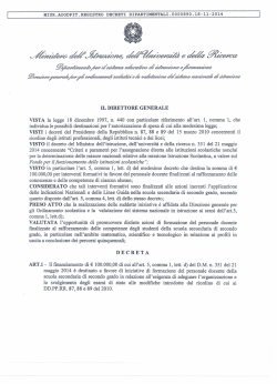 Decreto direttoriale 890/2014 che si allega