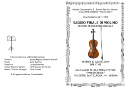 Programma saggio 30 mag 14 violino