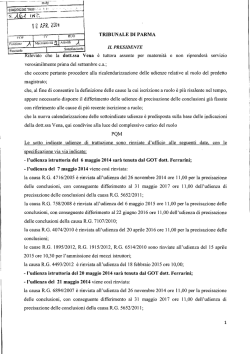 Comunicazione - Ordine degli Avvocati di Parma
