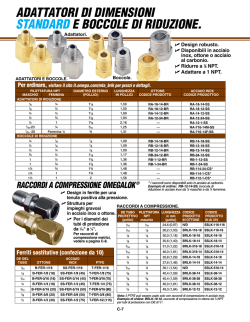 AdAttAtori di dimensioni stAndArd e boccole di ridUZione.