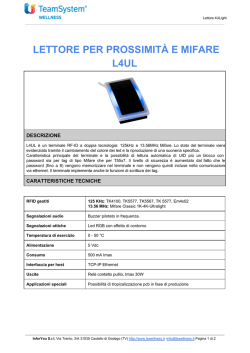 LETTORE PER PROSSIMIT&Agrave; E MIFARE L4UL