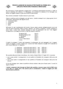 Calendario prove classiche su quaglie per razze da ferma 2014