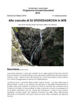 Alla cascata di SU SPISTIDDADROXIU in MTB