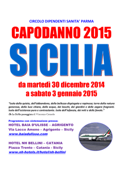 Sicilia a Capodanno -Baldini -