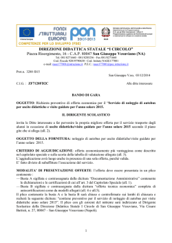 Bando gara visite guidate